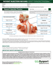 Cervical Dystonia Injection Tracker
