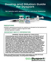 Adult Spasticity and Cervical Dystonia Dosing and Dilution Guide