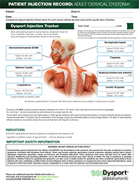 Cervical Dystonia Injection Tracker