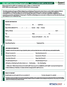 IPSEN CARES Enrollment Form